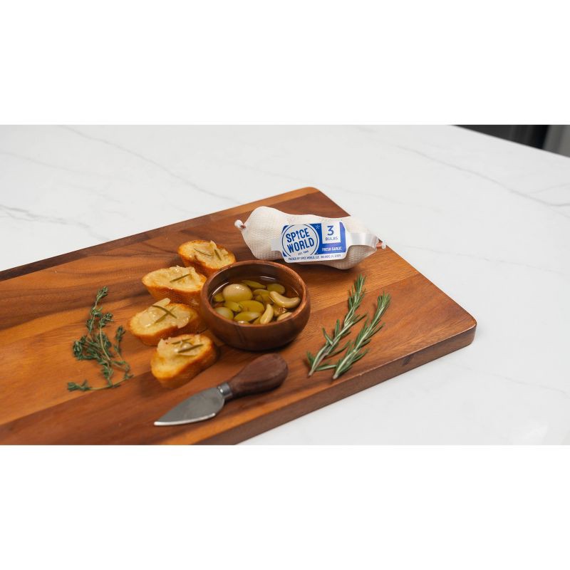 slide 5 of 5, Spice World Fresh Whole Garlic - 3ct Bag, 3 ct