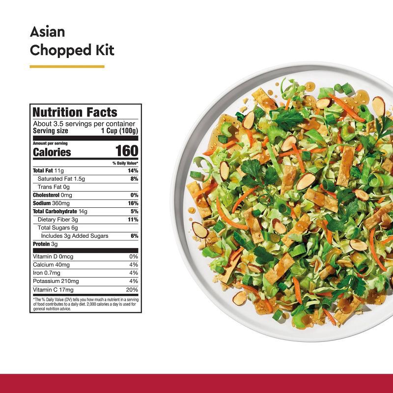 slide 2 of 4, Taylor Farms Asian Chopped Salad Kit - 10.5oz, 10.5 oz