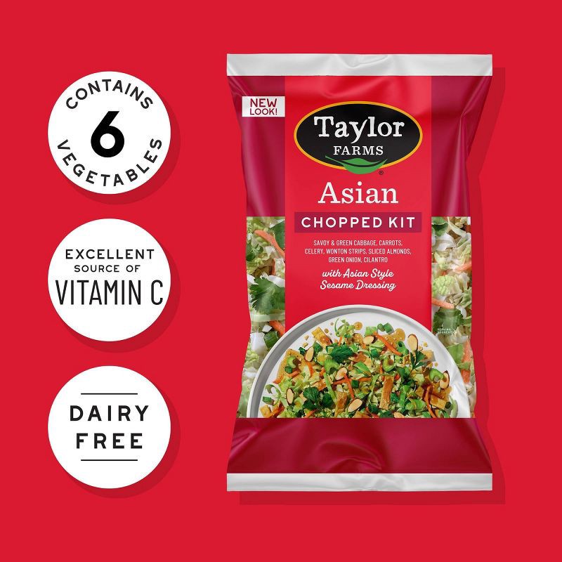 slide 3 of 4, Taylor Farms Asian Chopped Salad Kit - 10.5oz, 10.5 oz