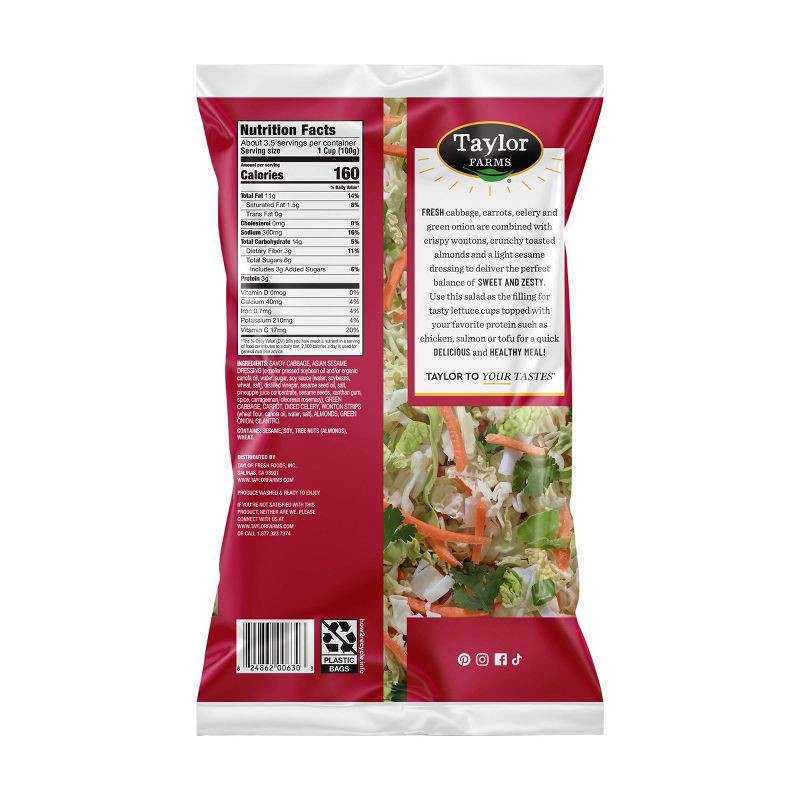 slide 4 of 4, Taylor Farms Asian Chopped Salad Kit - 10.5oz, 10.5 oz