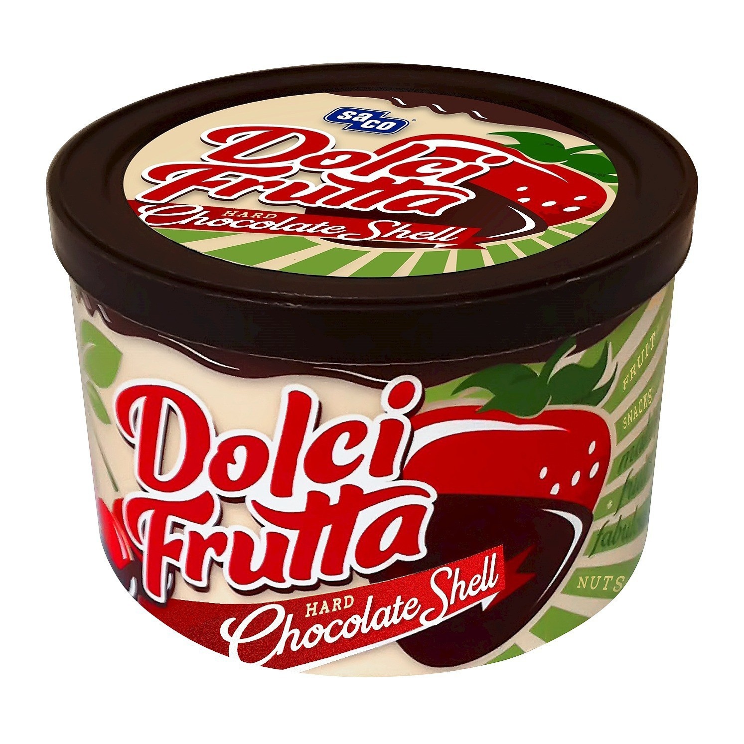 slide 1 of 1, Saco Dolci Frutta Hard Chocolate Shell 8oz, 8 oz