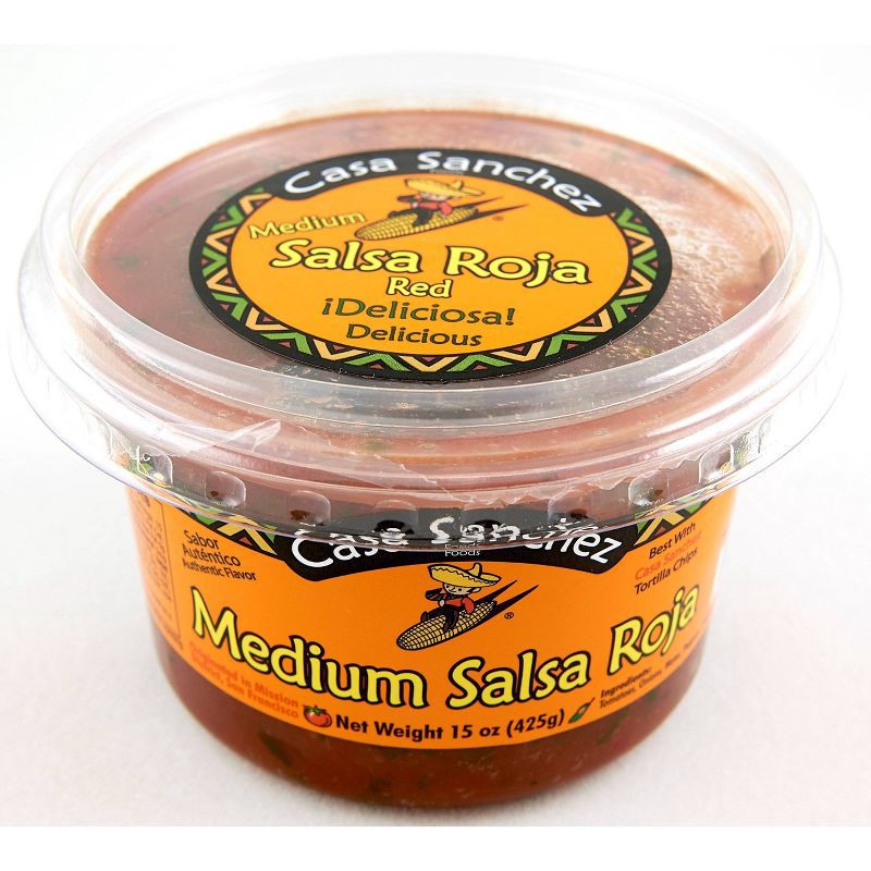 slide 2 of 2, Casa Sanchez Roja Medium Salsa - 15oz, 15 oz