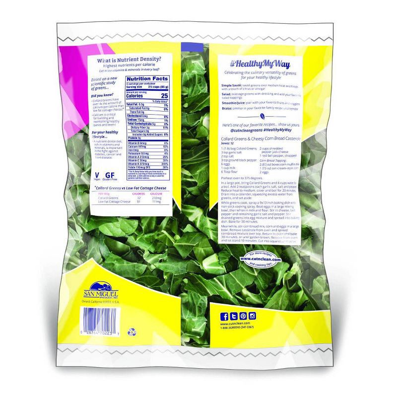 slide 2 of 3, Fresh Chopped Collard Greens - 1lb, 1 lb