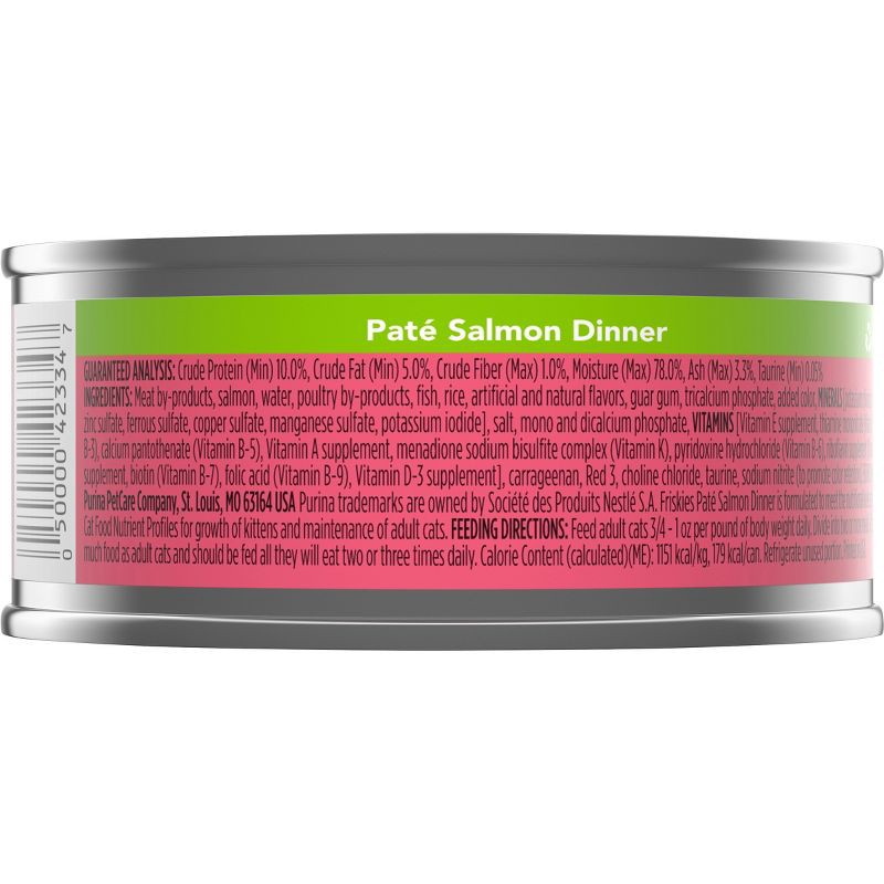slide 2 of 5, Purina Friskies Paté with Fish Flavor Wet Cat Food Salmon Dinner - 5.5oz, 5.5 oz