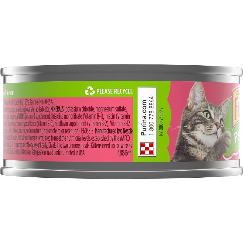 slide 4 of 5, Purina Friskies Paté with Fish Flavor Wet Cat Food Salmon Dinner - 5.5oz, 5.5 oz