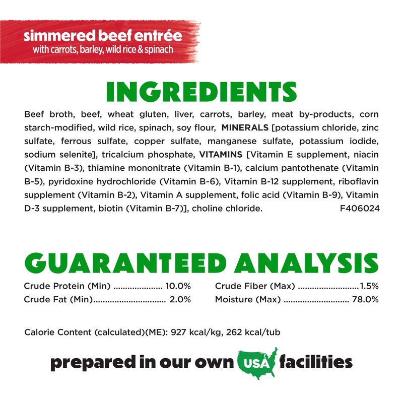 slide 7 of 12, Purina Beneful Prepared Meals Simmered Recipes Wet Dog Food Simmered Beef Entrée - 10oz, 10 oz