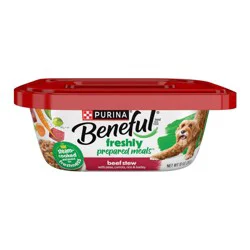Purina Beneful Prepared Meals Stew Recipes Wet Dog Food Beef Stew - 10oz