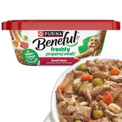 Purina Beneful Prepared Meals Stew Recipes Wet Dog Food Beef Stew - 10oz