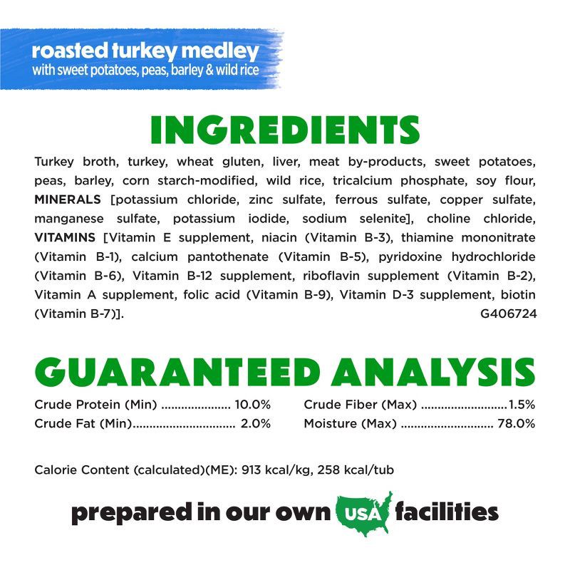 slide 7 of 13, Purina Beneful Prepared Meals Roasted Recipes Wet Dog Food Roasted Turkey Medley with Wild Rice, Sweet Potates, Peas & Barley - 10oz, 10 oz