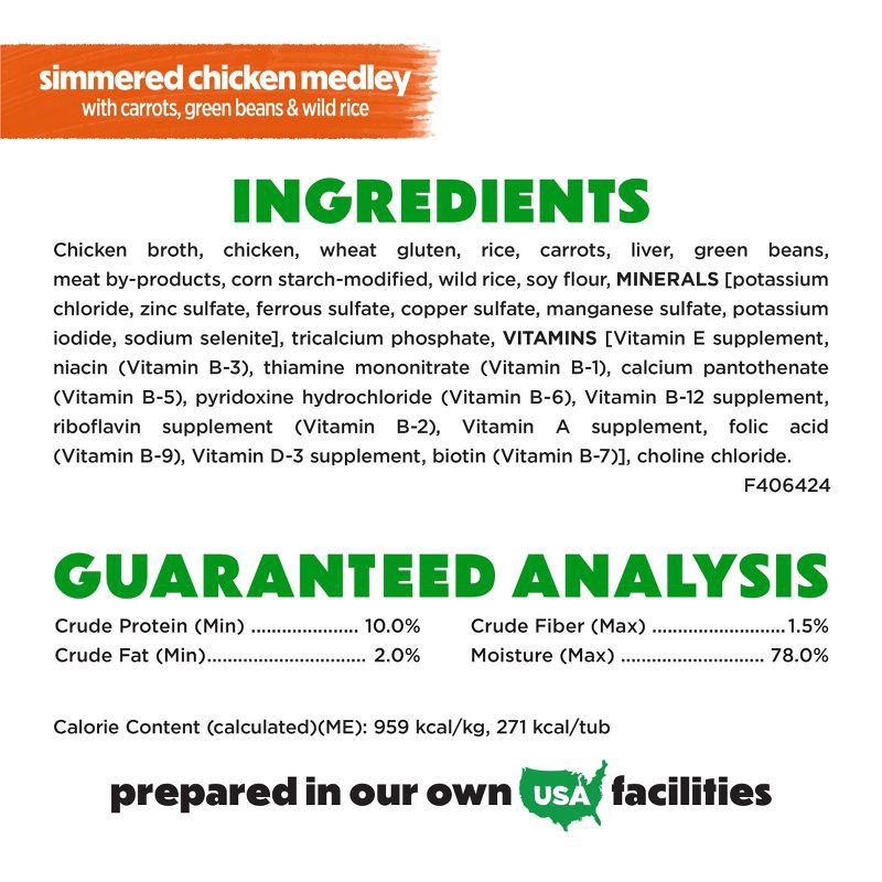 slide 7 of 12, Purina Beneful Prepared Meals Simmered Recipes Wet Dog Food Simmered Chicken Medley - 10oz, 10 oz