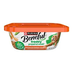 Purina Beneful Prepared Meals Simmered Recipes Wet Dog Food Simmered Chicken Medley - 10oz