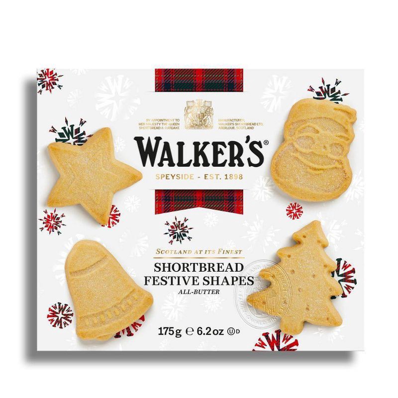 slide 1 of 4, Walkers Shortbread Walker's Shortbread Festive cookies - 6.2oz, 6.2 oz