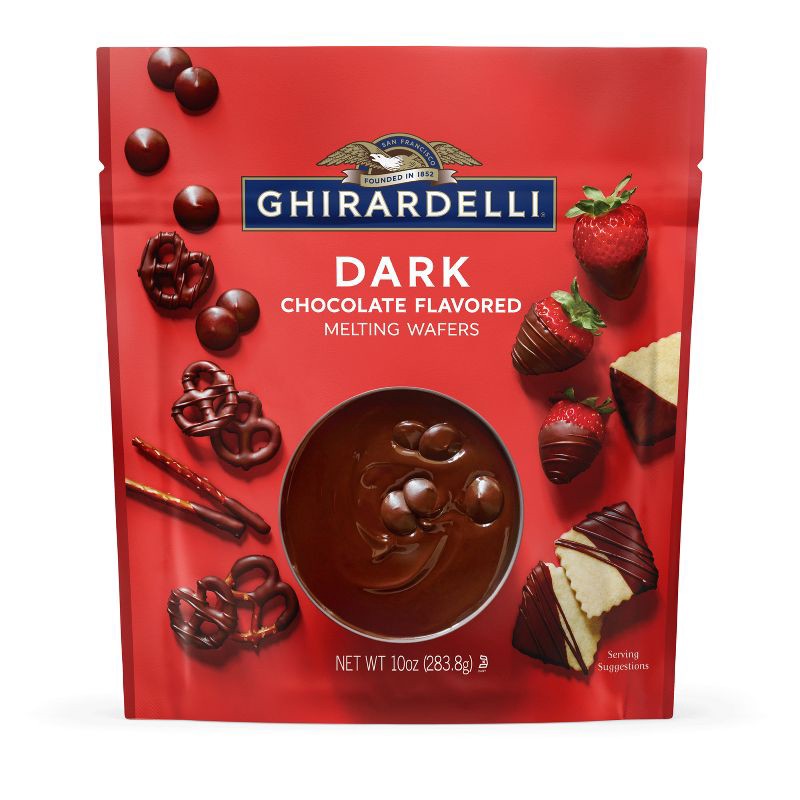 slide 2 of 6, GHIRARDELLI Dark Chocolate Flavored Melting Wafers - 10oz, 10 oz