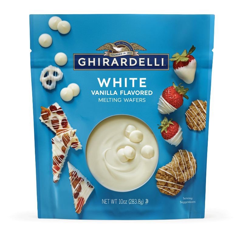 slide 2 of 6, GHIRARDELLI White Vanilla Flavored Melting Wafers - 10oz, 10 oz