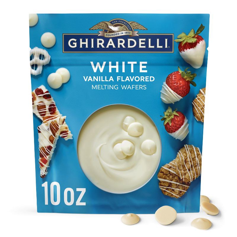 slide 1 of 6, GHIRARDELLI White Vanilla Flavored Melting Wafers - 10oz, 10 oz
