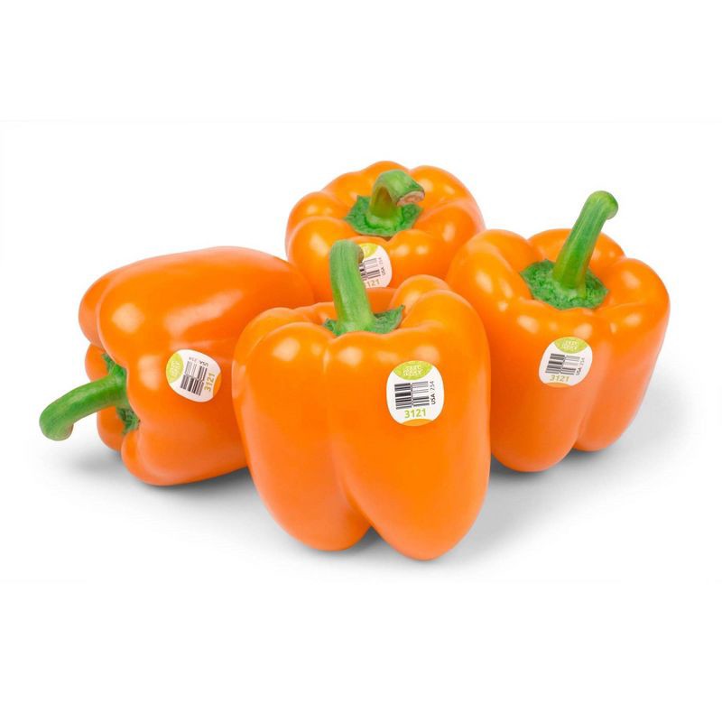 slide 3 of 10, Orange Bell Pepper - each, 1 ct