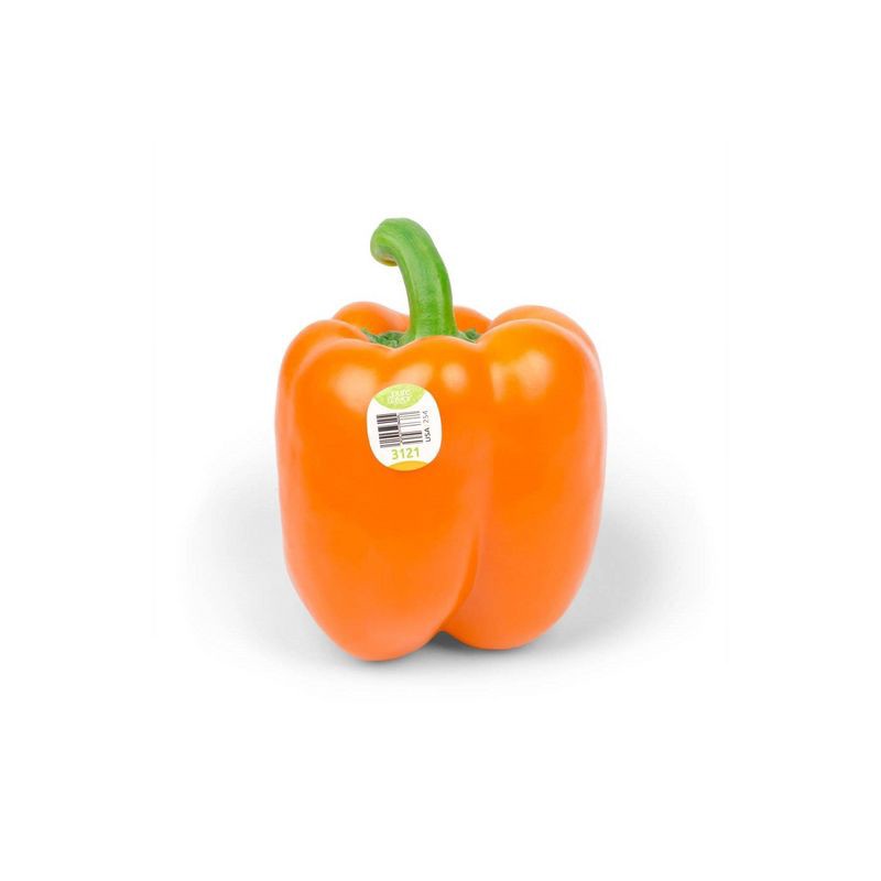 slide 1 of 10, Orange Bell Pepper - each, 1 ct