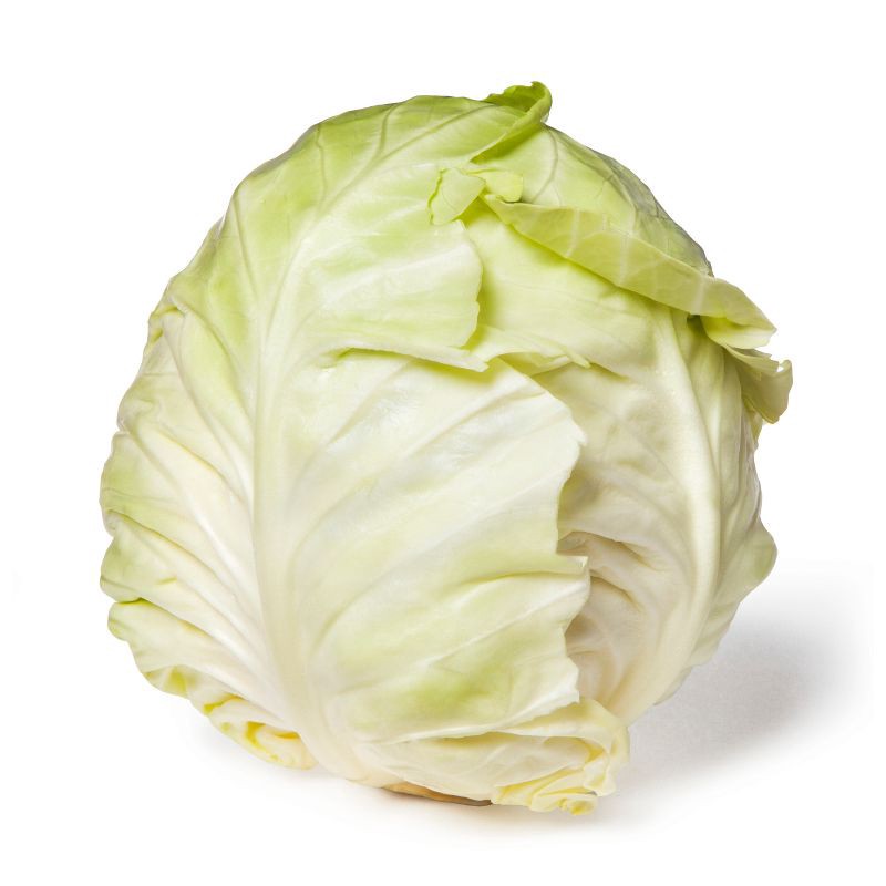 slide 1 of 4, Green Cabbage - each, 1 ct