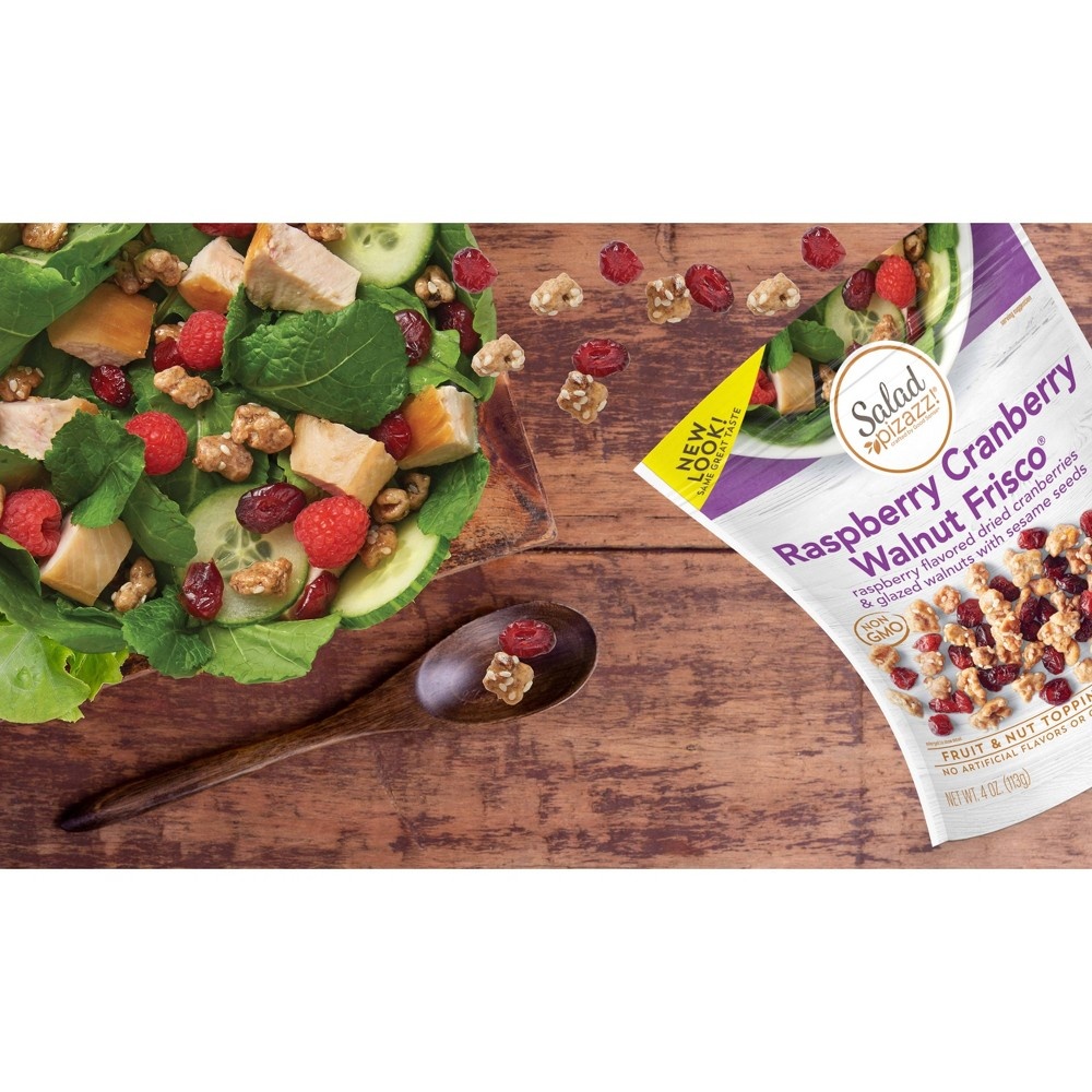 slide 4 of 4, Salad Pizazz! Raspberry Flavored Cranberries & Glazed Walnuts Salad Topper, 4 oz