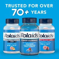 slide 27 of 29, Rolaids Power Gummies, Fast Relief of Occasional Heartburn and Acid Indegestion, Dietary Supplement, Smooth Berry, 54 Gummies, 54 ct