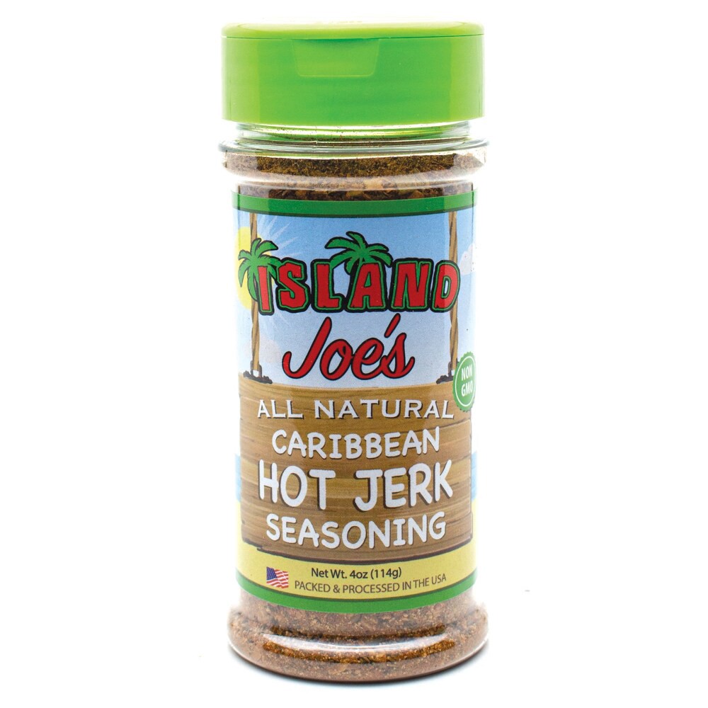 slide 3 of 3, Island Joe's Caribbean Hot Jerk Seasoning, 4 oz