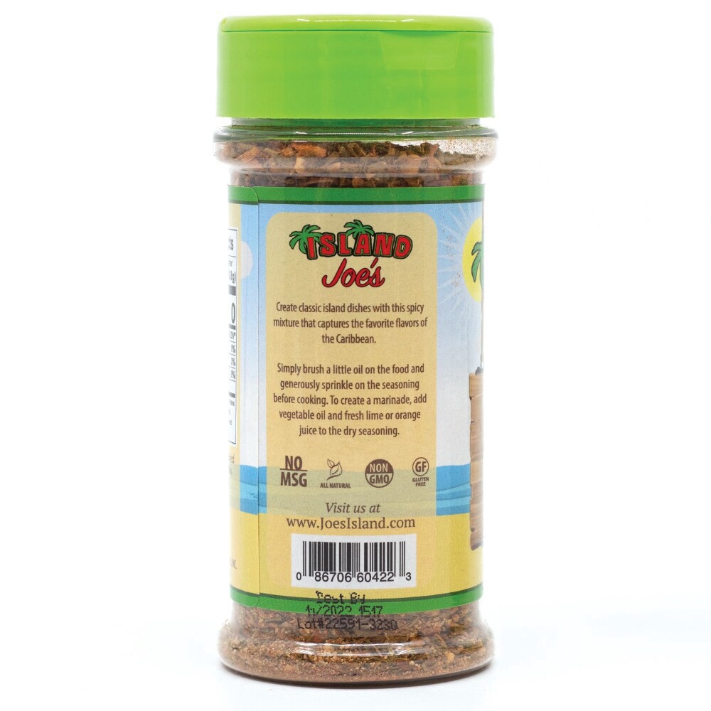 slide 2 of 3, Island Joe's Caribbean Hot Jerk Seasoning, 4 oz
