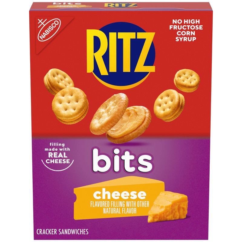 slide 19 of 20, RITZ Bits Cheese Sandwich Crackers Lunch Snacks - 8.8oz, 8.8 oz