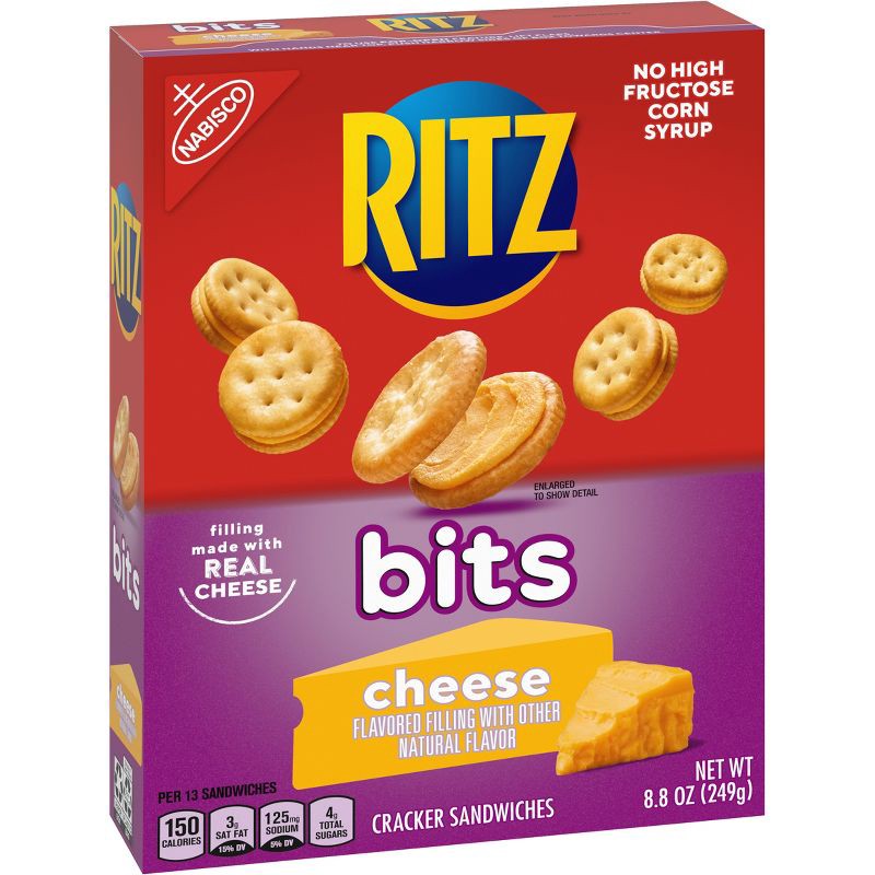 slide 5 of 16, Ritz Bits Cracker Sandwiches with Cheese - 8.8oz, 8.8 oz