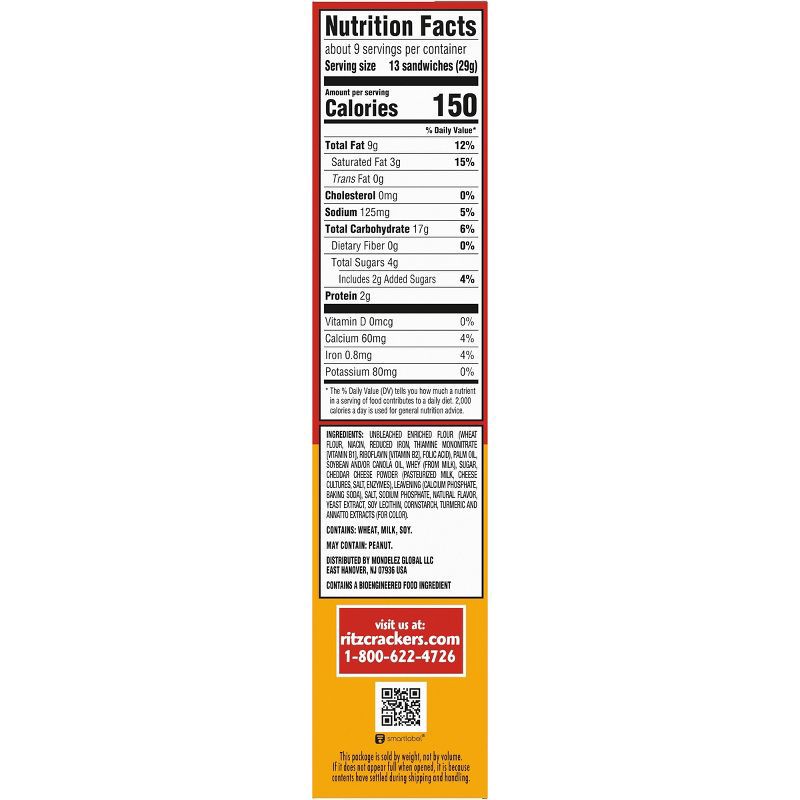 slide 11 of 20, RITZ Bits Cheese Sandwich Crackers Lunch Snacks - 8.8oz, 8.8 oz