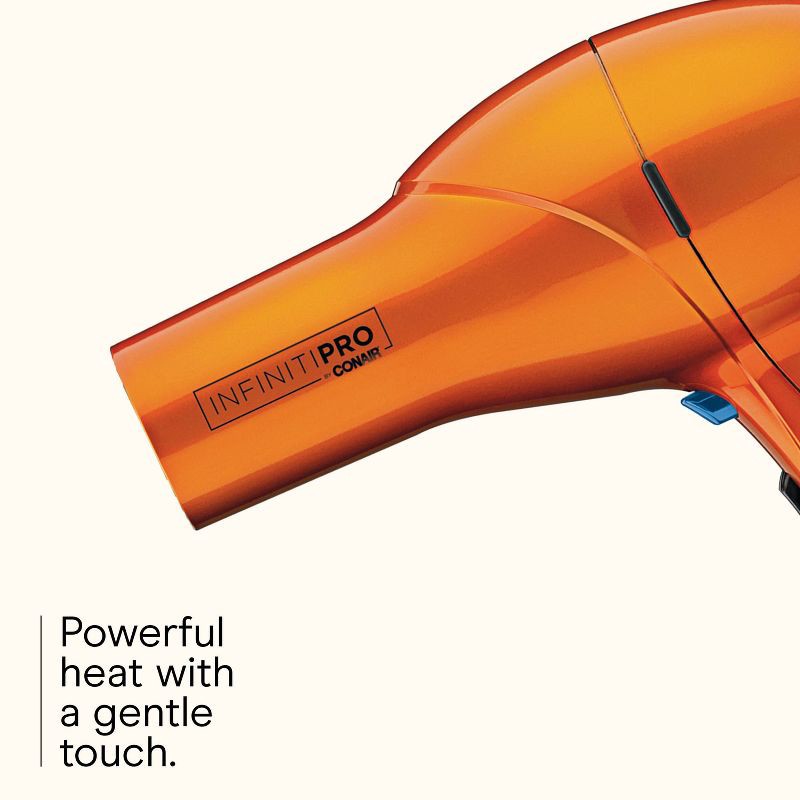 slide 3 of 10, INFINITI PRO CONAIR Orange Quick Styling Salon Hair Dryer - AC Motor, 1875 Watts, 1 ct