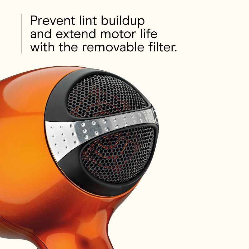 slide 4 of 10, INFINITI PRO CONAIR Orange Quick Styling Salon Hair Dryer - AC Motor, 1875 Watts, 1 ct