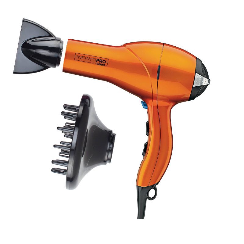 slide 1 of 10, INFINITI PRO CONAIR Orange Quick Styling Salon Hair Dryer - AC Motor, 1875 Watts, 1 ct