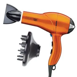 INFINITI PRO CONAIR Orange Quick Styling Salon Hair Dryer - AC Motor, 1875 Watts