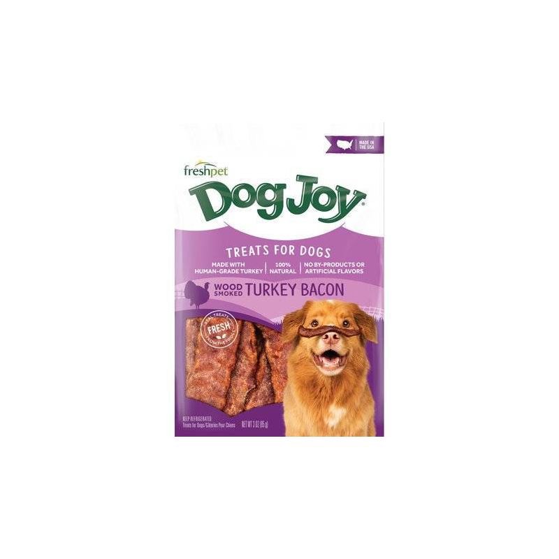 slide 1 of 3, Freshpet Dog Joy Wood Smoked Turkey Bacon Refrigerated Jerky Dog Treats - 3oz, 3 oz