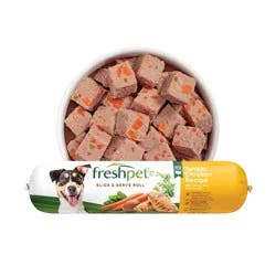 Freshpet Select Roll Tender Chicken and Vegetable Recipe Refrigerated Dog Food - 1lbs: All Ages, All Sizes, All Ready to Eat