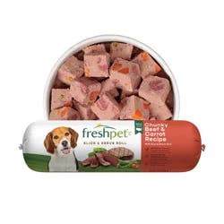 Freshpet Select Roll Chunky Vegetable and Beef Recipe Refrigerated Dog Food - 1.5lbs
