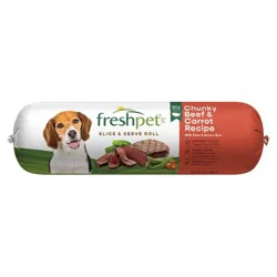 Freshpet Select Roll Chunky Vegetable and Beef Recipe Refrigerated Wet Dog Food - 1.5lbs