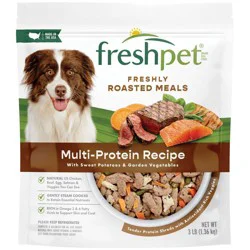 Freshpet Select Multi-Protein Complete Meal Refrigerated with Chicken, Seafood and Beef Flavor Wet Dog Food - 3lbs
