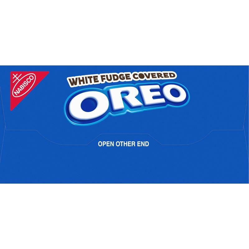 slide 4 of 13, Oreo White Fudge Covered Chocolate Sandwich Limited Edition Christmas Cookies - 8.5oz, 8.5 oz