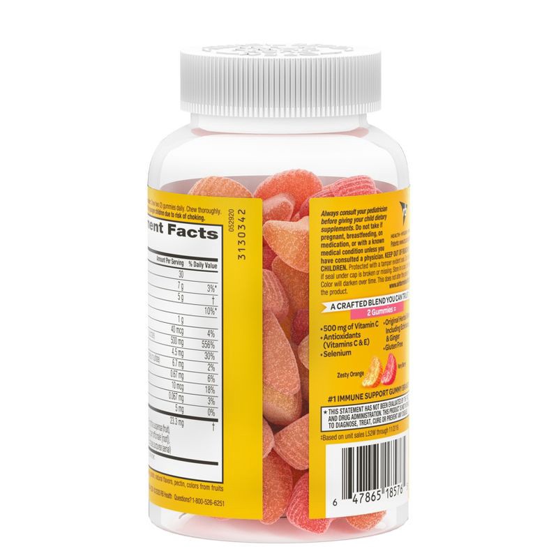 slide 2 of 8, Airborne Kids Immune Support Gummies with Vitamin C & Zinc - Assorted Fruit - 42ct, 42 ct