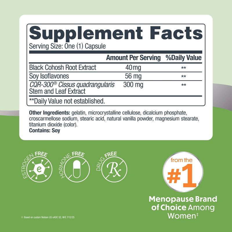 slide 3 of 9, Estroven Menopause Relief with Weight Management Dietary Supplement Capsules - 30ct, 30 ct