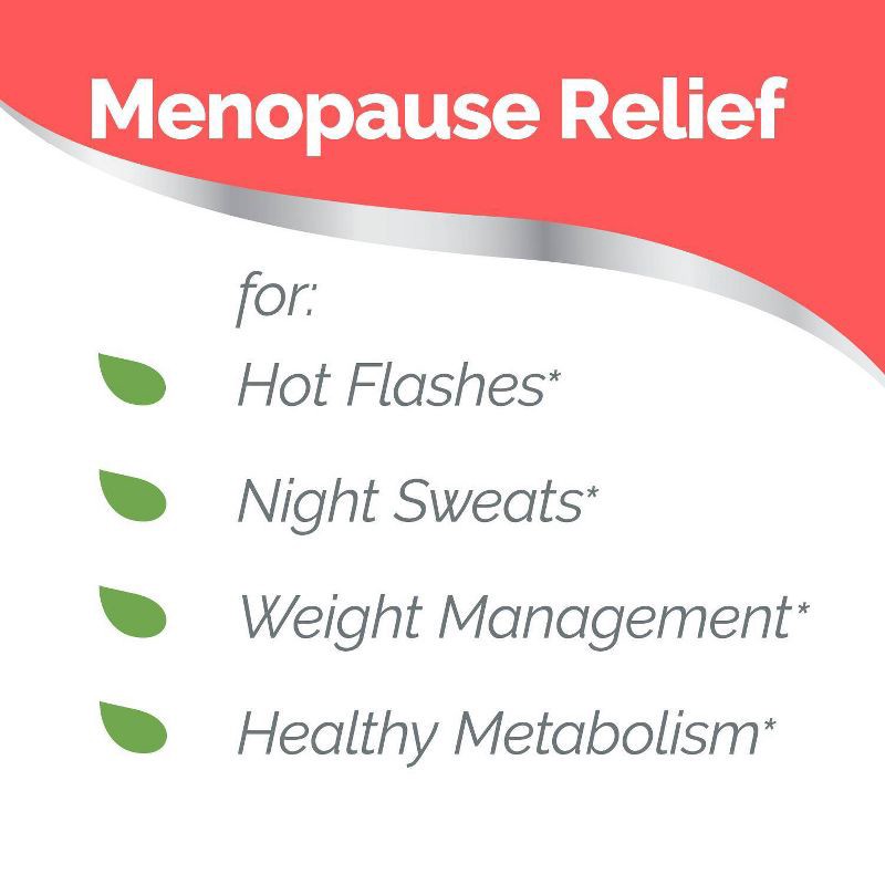 slide 4 of 8, Estroven Menopause Relief with Weight Management Dietary Supplement Capsules - 30ct, 30 ct