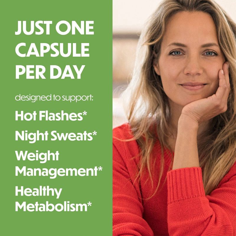 slide 5 of 9, Estroven Menopause Relief with Weight Management Dietary Supplement Capsules - 30ct, 30 ct