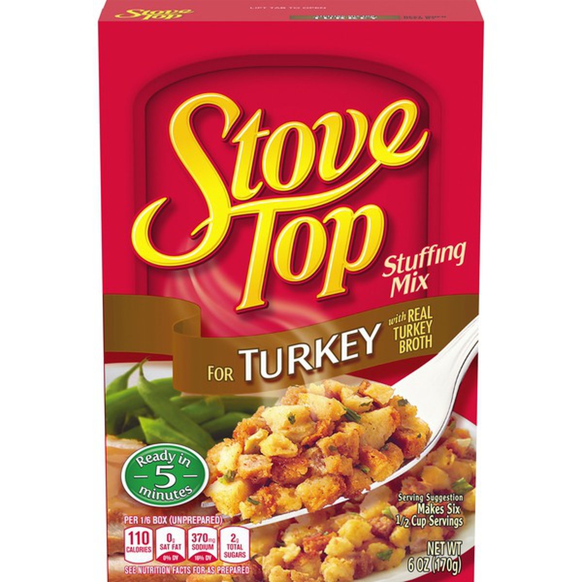 slide 1 of 1, Kraft Stove Top Stuffing Mix For Turkey, 6 oz