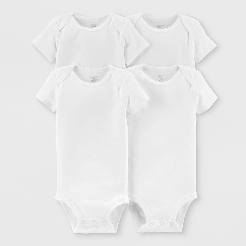 slide 1 of 3, Carter's Just One You® Baby 4pk Gallery Short Sleeve Bodysuit - White 12M, 4 ct