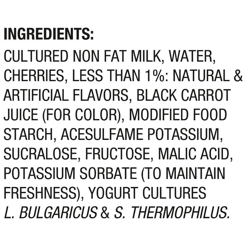 slide 10 of 13, Light + Fit Nonfat Gluten-Free Cherry Greek Yogurt - 12g Protein 4ct/5.3oz Cups, 12 gram, 4 ct, 5.3 oz