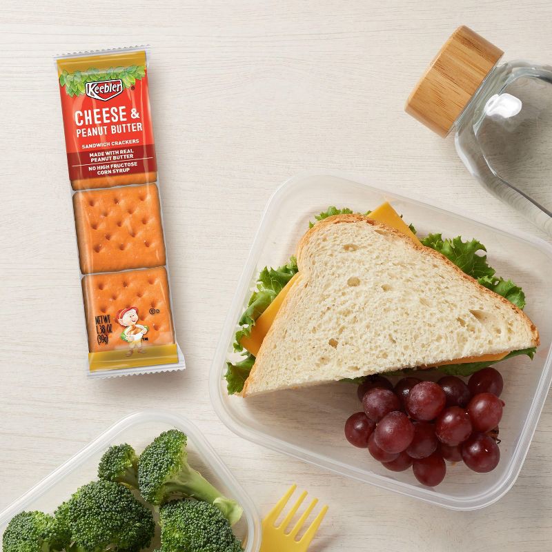 slide 3 of 8, Keebler Crackers Keebler Cheese & Peanut Butter Sandwich Crackers - 11oz/8ct, 8 ct; 11 oz