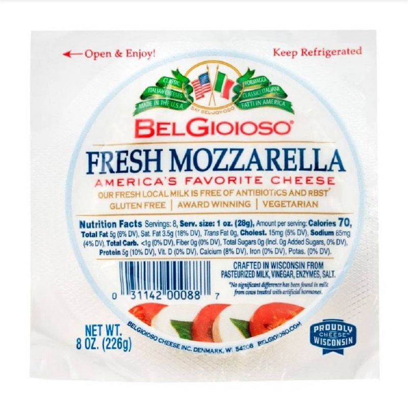 slide 1 of 5, BelGioioso Fresh Mozzarella All-Natural Cheese - 8oz, 8 oz