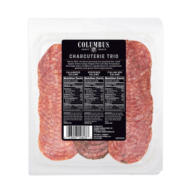 slide 2 of 8, Columbus Salame Sampler Deli Meats - 12oz, 12 oz