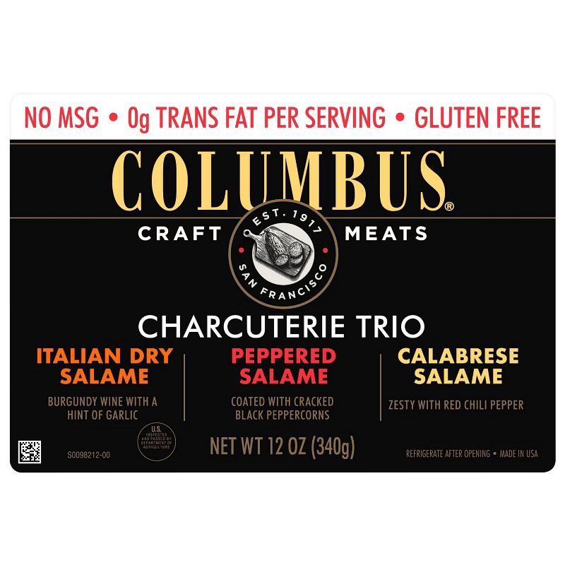 slide 8 of 8, Columbus Salame Sampler Deli Meats - 12oz, 12 oz